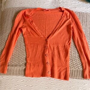 Lily Pulitzer peach Button-Up Cardigan